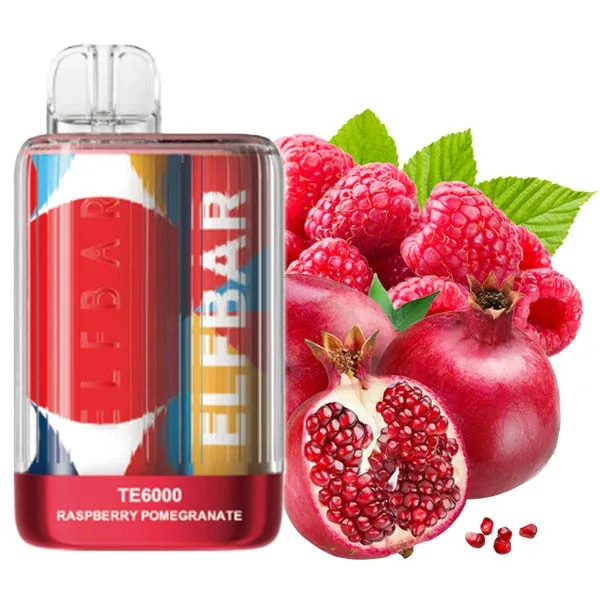 Elf Bar TE 6000 Raspberry Pomegranate (Малина Гранат)