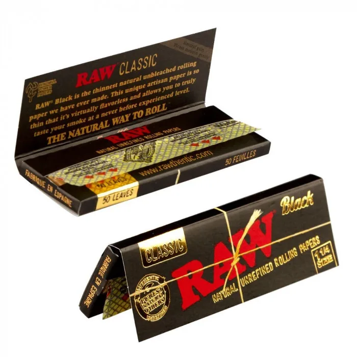 Папір для самокруток RAW Black 3