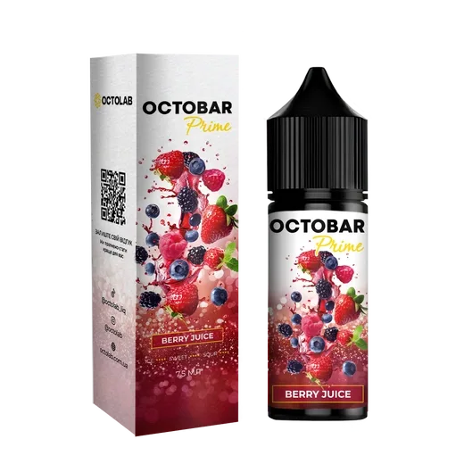 Набір Octobar Prime 15 мл 50 мг Berry Juice (Ягідний сік)