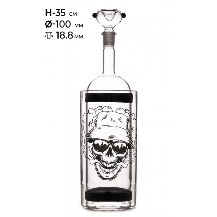 Бонг скляний водний MISTIQ H;35 cm-Ø:10сm SG:18.8mm
