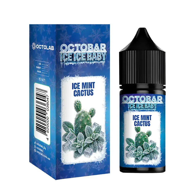 Набір Octobar Ice Ice Baby 30 мл 50 мг Ice Mint Cactus (Кактус М'ята Лід)