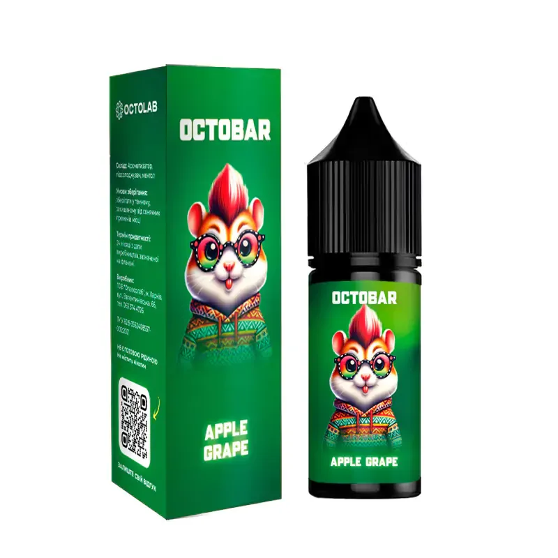 Набір Octobar NFT 15 мл 50 мг Apple Grape (Яблуко Виноград)