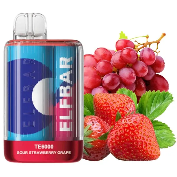 Elf Bar TE 6000 Sour Strawberry Grape (Кисла Полуниця Виноград)