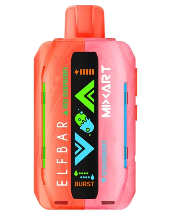 Elf Bar MixArt 40000 Red Raspberry Strawberry (Червона Малина Полуниця)