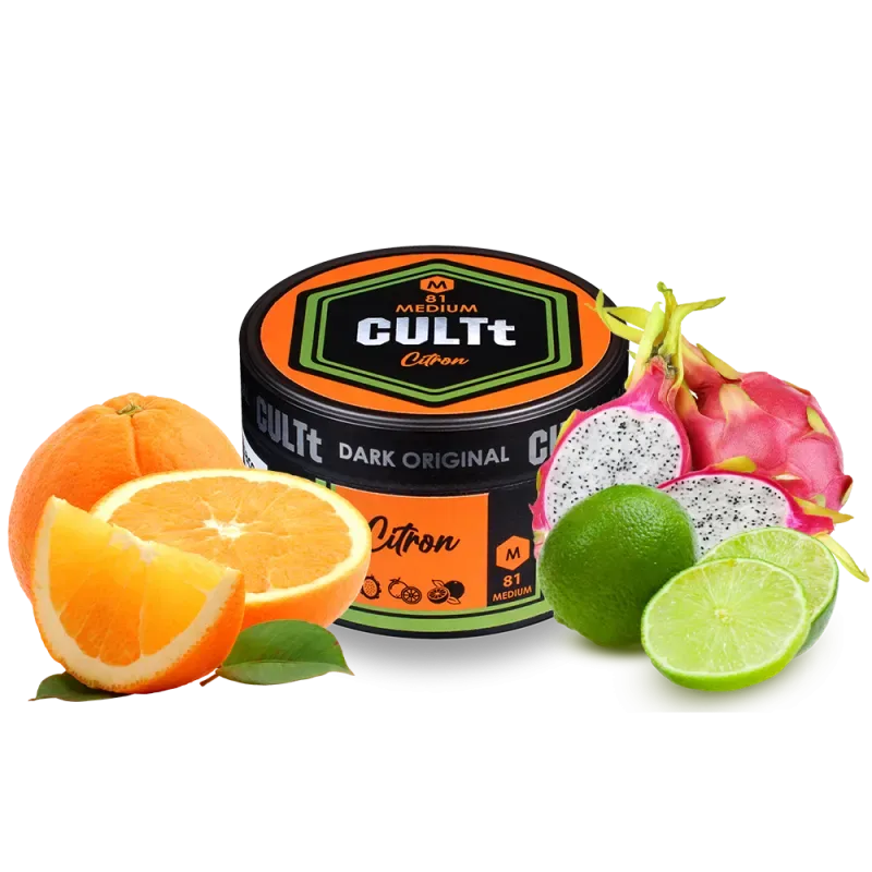 Тютюн CULTt Medium M81 100g Citron (Пітая Лайм Апельсин)