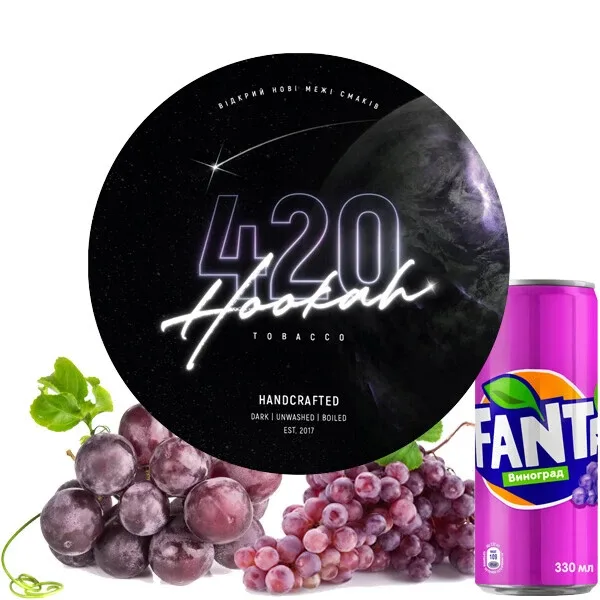 Тютюн 420 Classic Line 100gr Grape Soda (Виноград Сода)