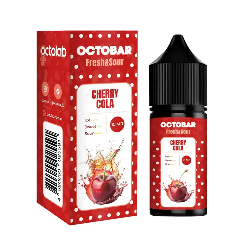 Набір Octobar Fresh & Sour 30 мл 50 мг Cherry Cola (Вишнева кола)