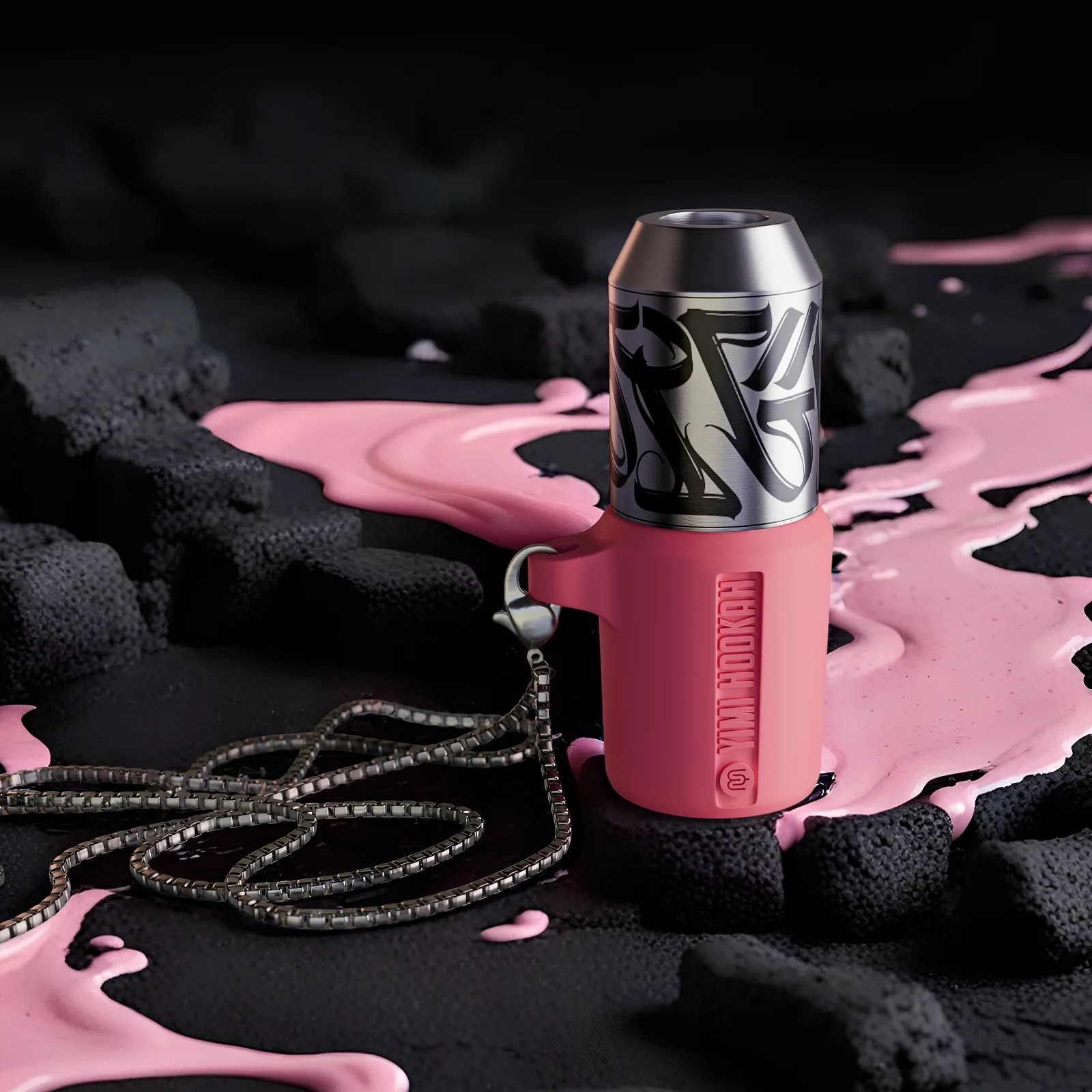 Персональний Мундштук для кальяну Yimi Stip Pink 2