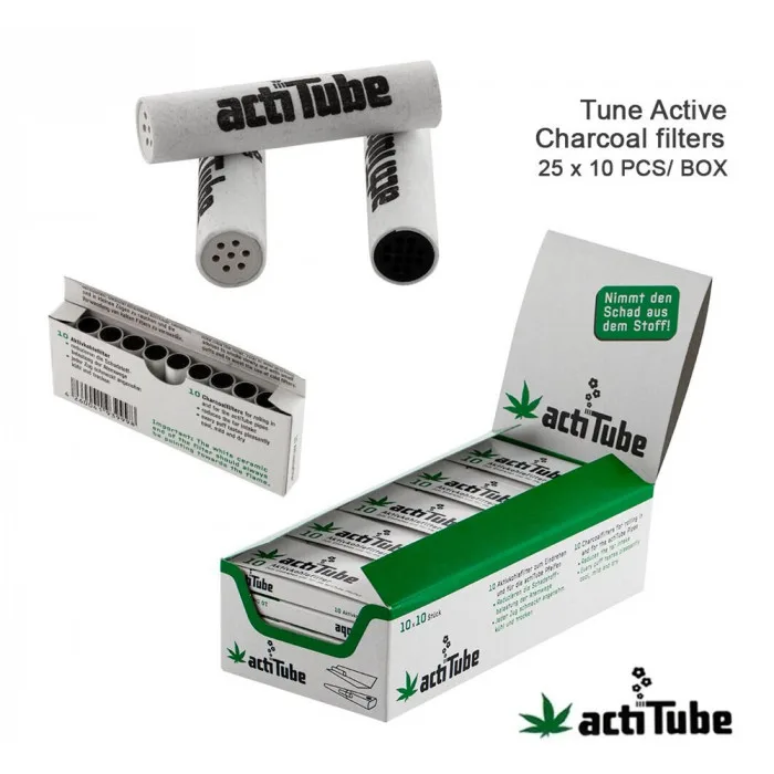 Фільтри actiTube | Activ Charcoal Filters Display 10шт/уп 8mm