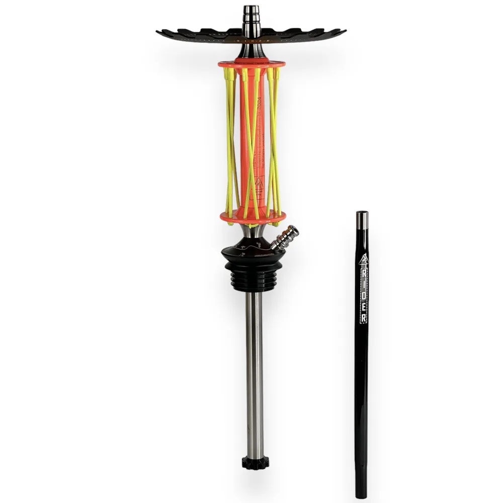 Кальян Trumpet Hookah Rider W40 Салатово-Помаранчевий 1