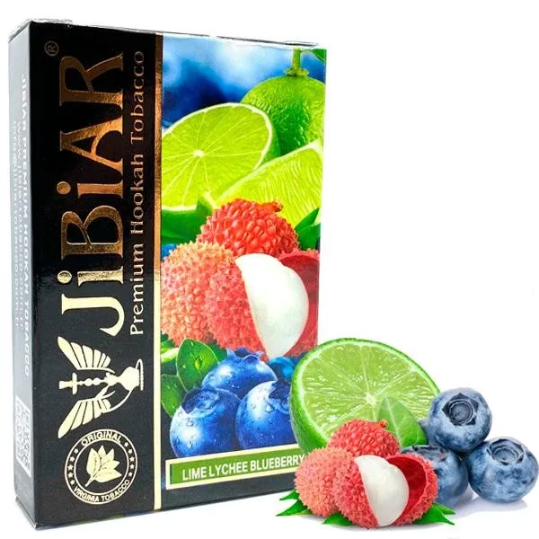 Тютюн Jibiar 50g Lime Lychee Blueberry (Лайм Лічі Чорниця)
