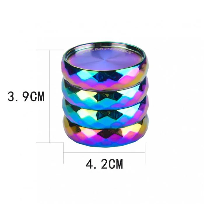 Гріндер алюмінієвий CHAMP HIGH RAINBOW DIAMOND GRINDER 42 mm 2