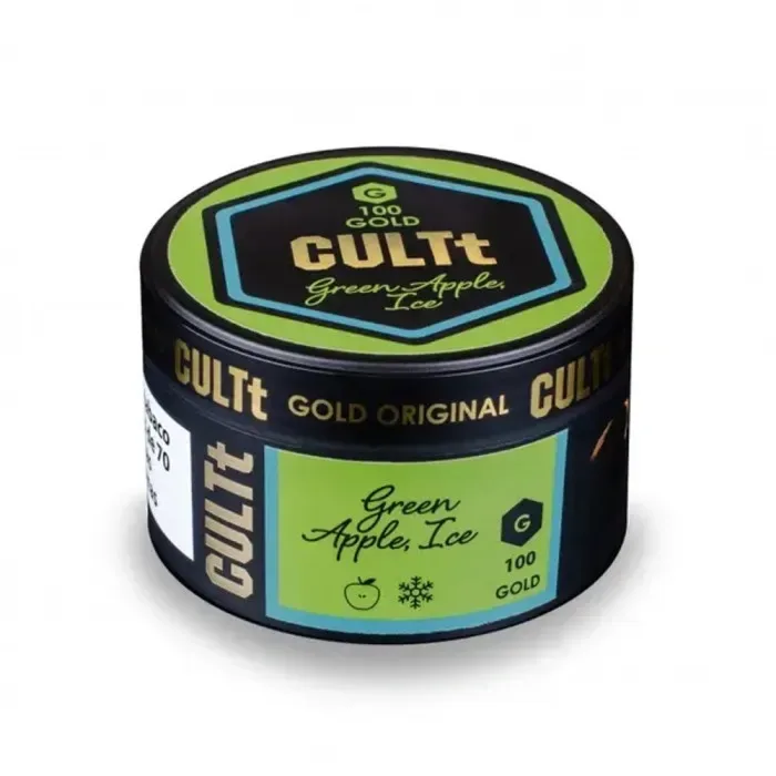 Тютюн CULTt Gold C100 100g Green Apple Ice (Зелене Яблуко Лід)