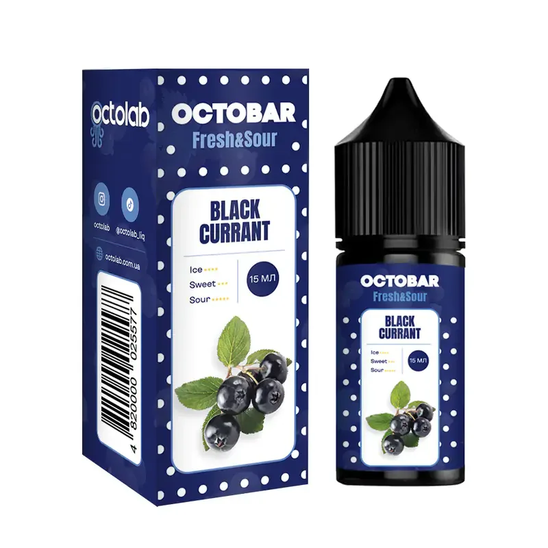 Набір Octobar Fresh & Sour 30 мл 50 мг Black Currant (Чорна смородина)