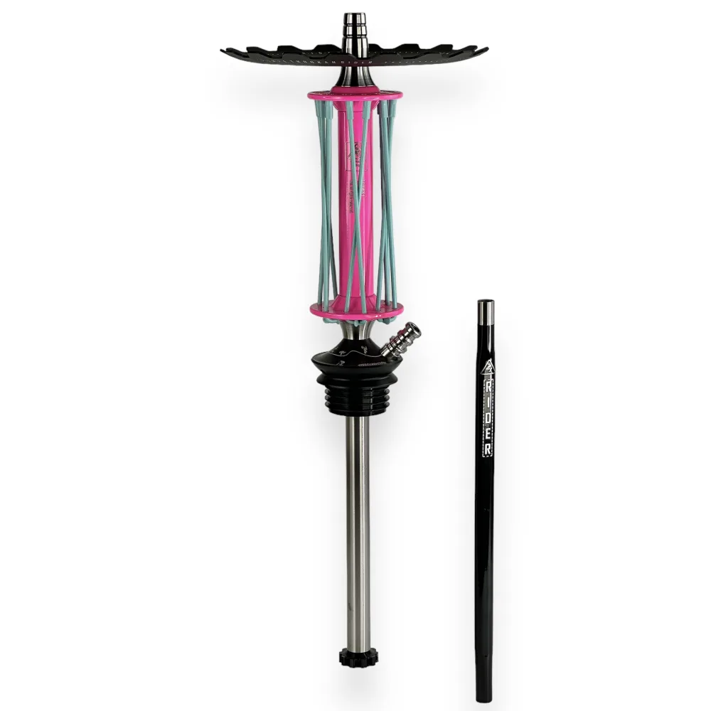 Кальян Trumpet Hookah Rider W40 Рожево-Бірюзовий 1