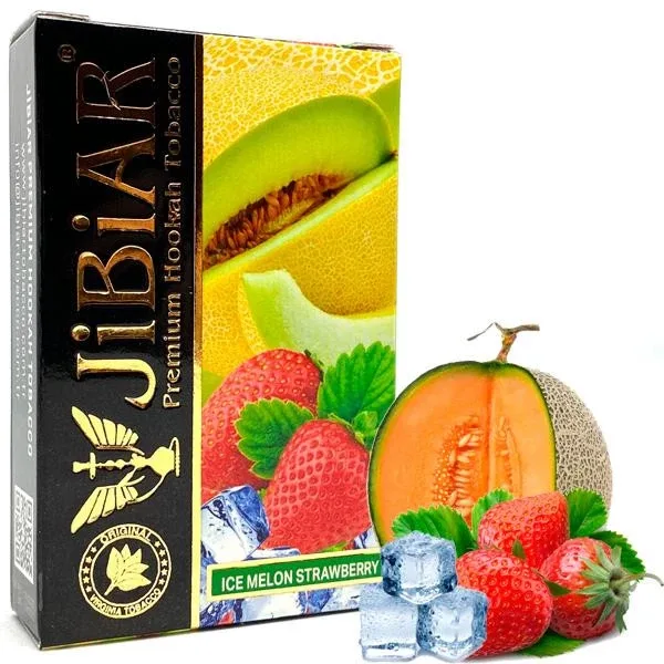 Тютюн Jibiar 50g Ice Melon Strawberry (Лід Диня Полуниця)