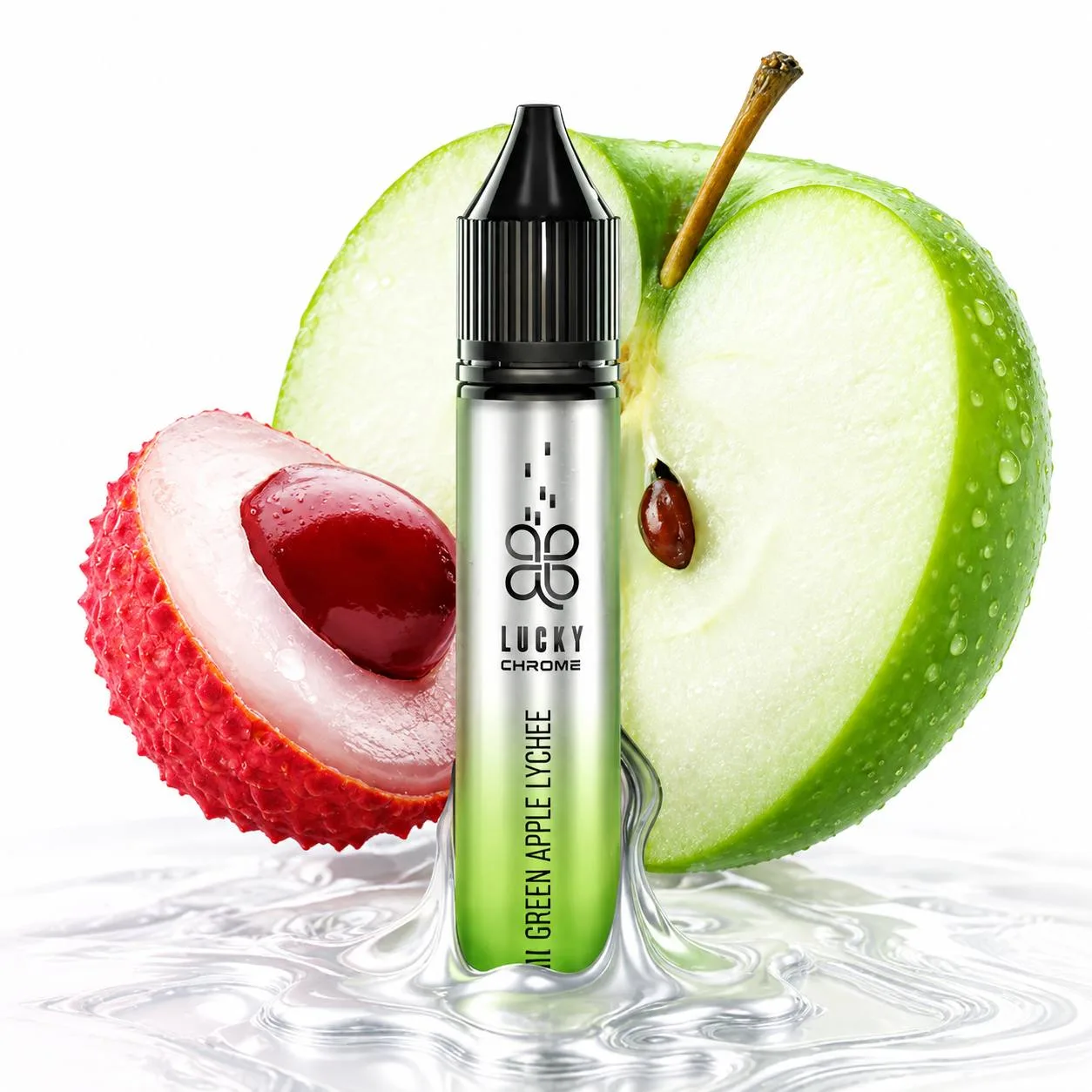 Рідина Lucky Chrome 30ml 50mg Green Apple Lychee (Зелене Яблуко Лічі)