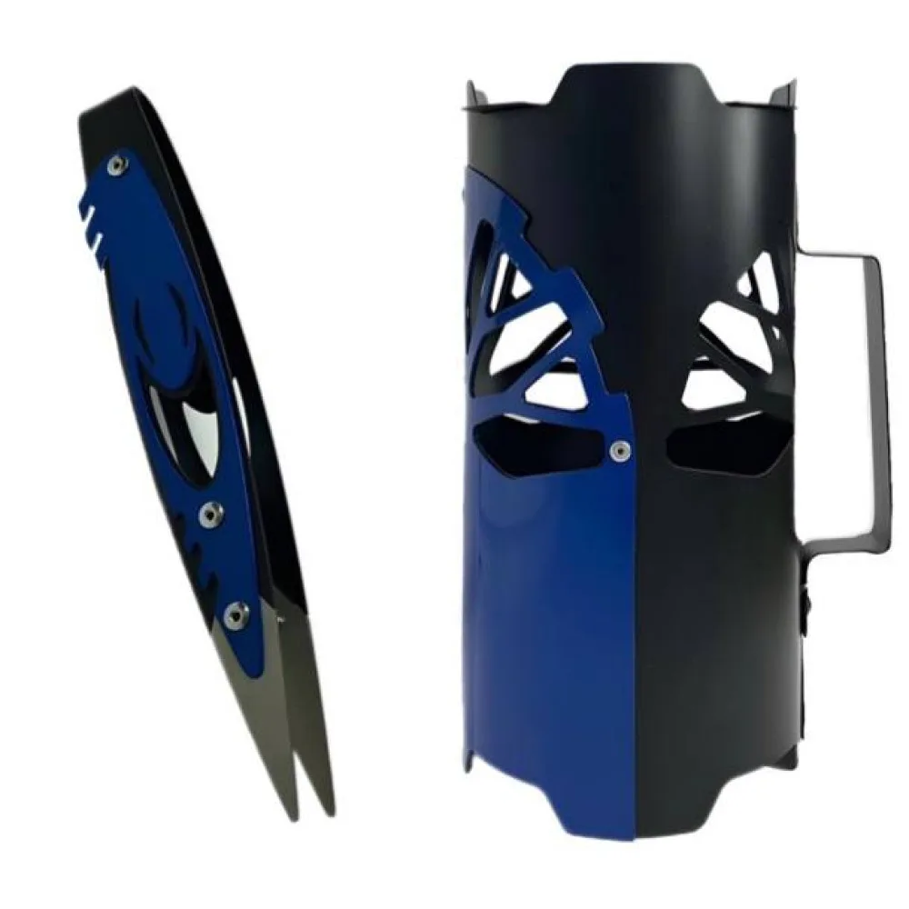 Ковпак для кальяну Bomber Blue + Щипці для кальяну Bomber Igla Blue