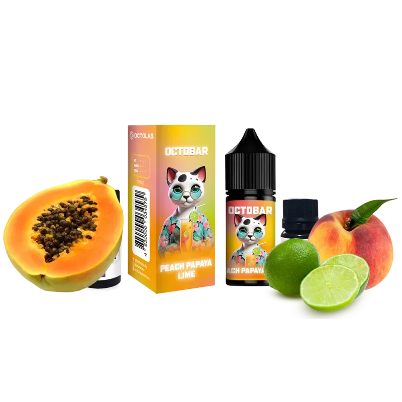 Набір Octobar NFT 10 мл 50 мг Peach Papaya Lime (Персик Папая Лайм)