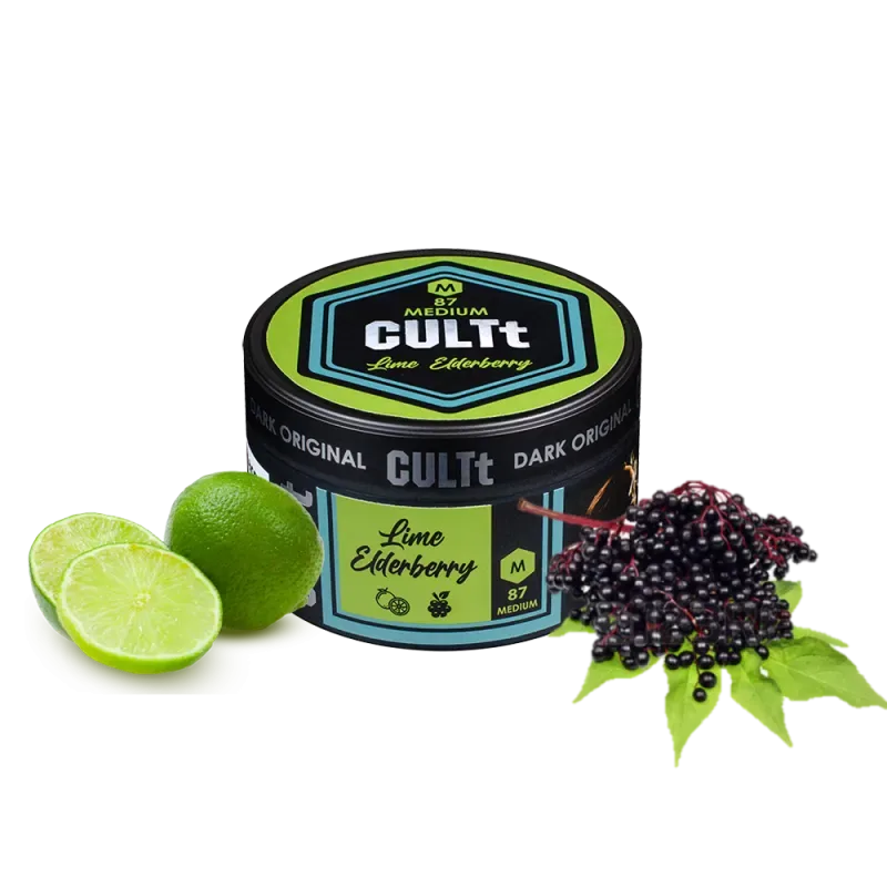 Тютюн CULTt Medium M87 100g Lime Elderberry (Лайм Бузина)