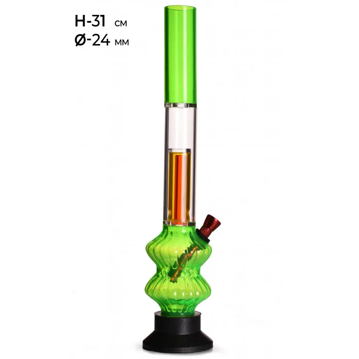 Бонг акріловий MISTIQ H:31cm Ø:24mm 2