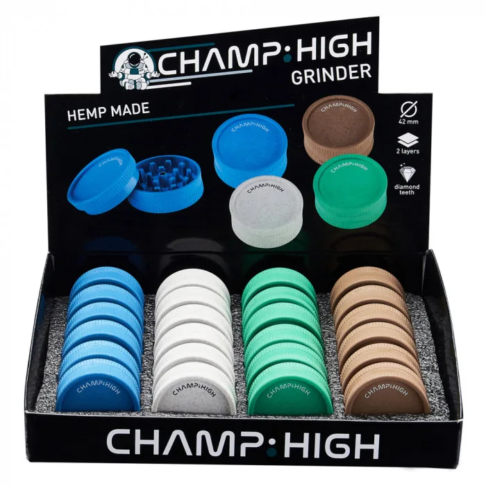 Гріндер пластиковий Champ HEMP PLASTIC GRINDER 42mm 2 LAYERS-DL24 3