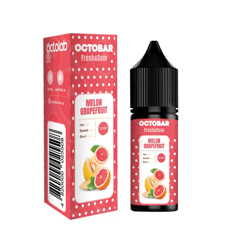 Набір Octobar Fresh & Sour 15 мл 50 мг Melon Grapefruit (Диня Грейпфрут)