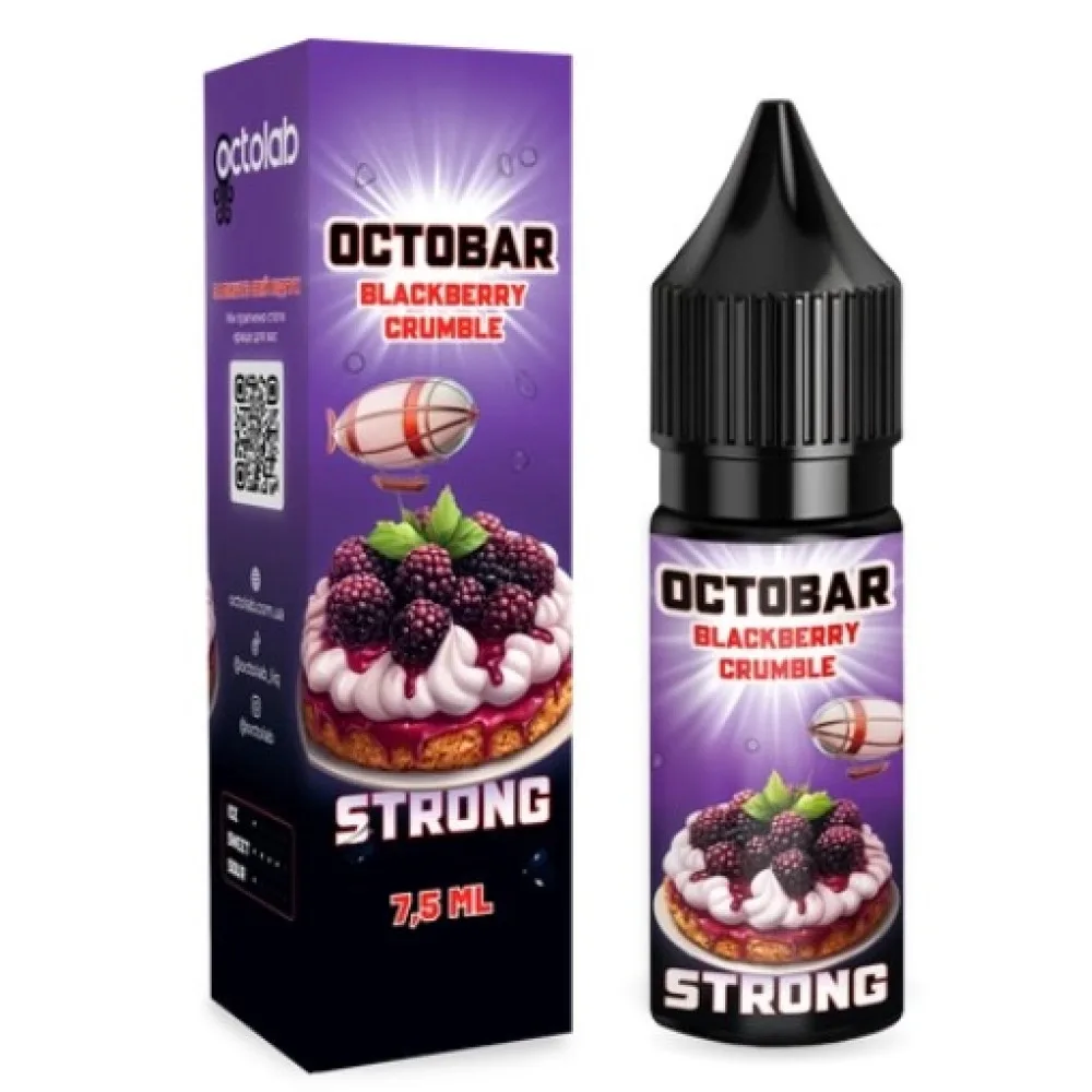 Набір Octobar Strong 15 мл 50 мг Blackberry Crumble (Ожиновий крамбл)