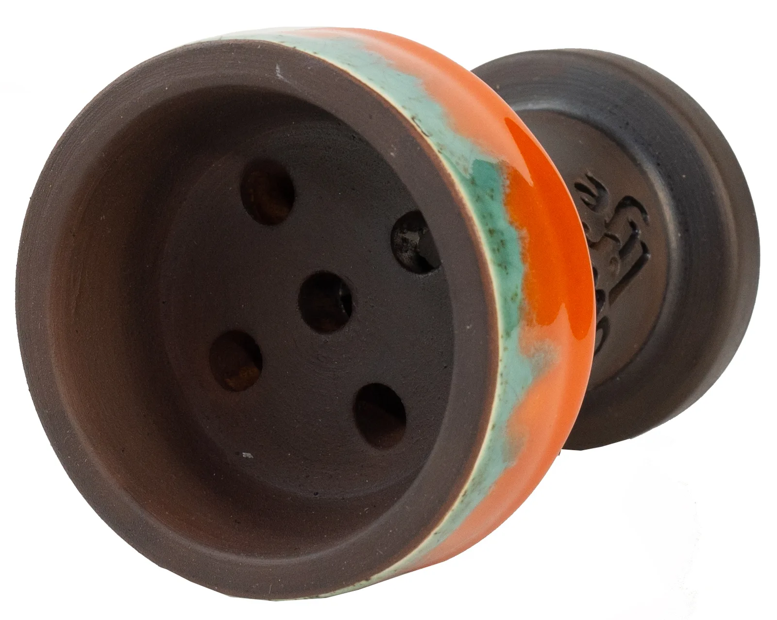 Чаша для кальяну Gusto Bowls Rook Glaze Orange/Green 2