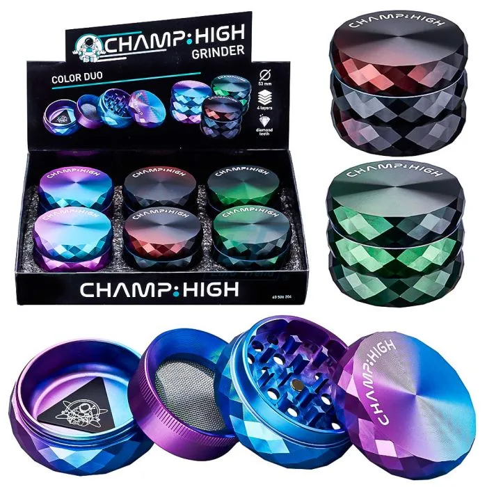 Гріндер алюмінієвий Champ C. HIGH COLOR DUO 53 MM ALU GRINDER DL6