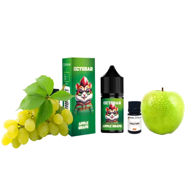 Набір Octobar NFT 10 мл 50 мг Apple Grape (Яблуко Виноград)