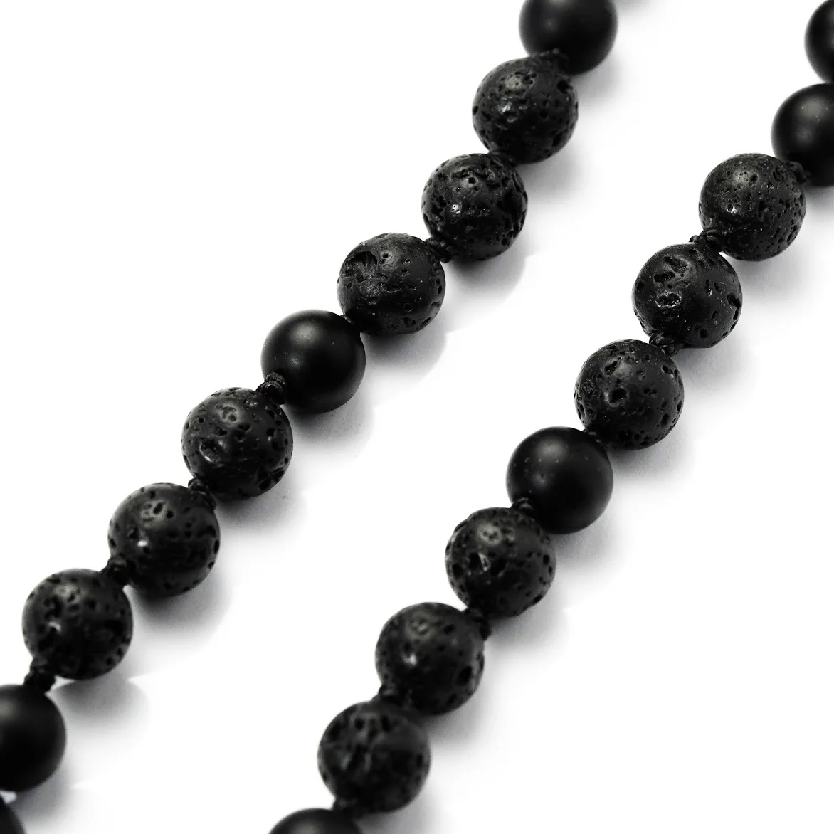 Буси з натурального каменю Lavart Beads Black 3
