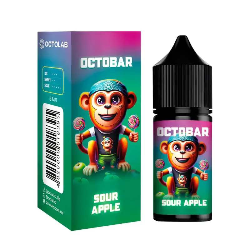 Набір Octobar NFT 30 мл 50 мг Sour Apple (Кисле яблуко)