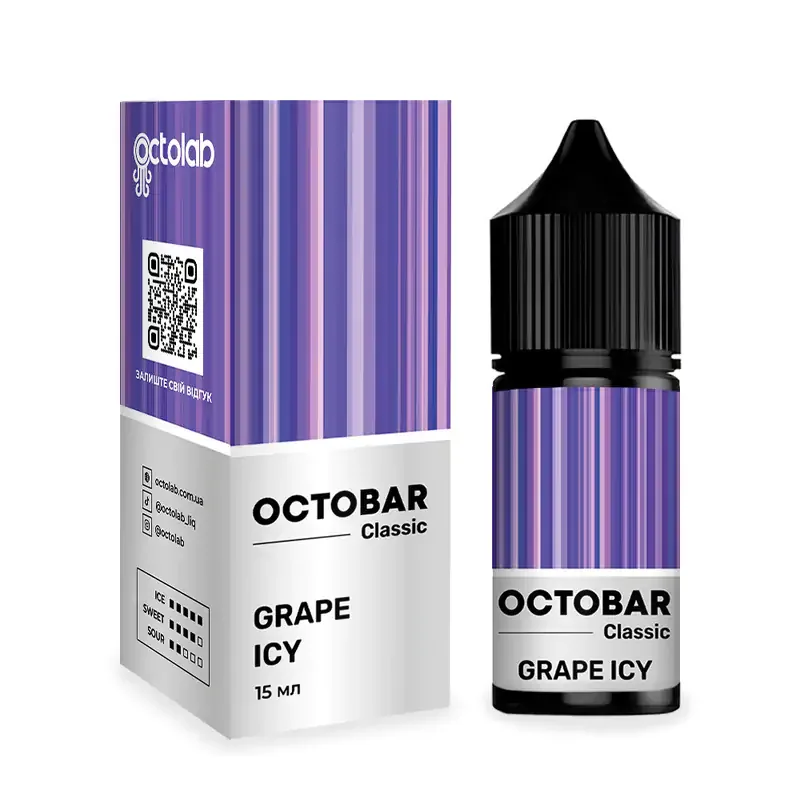 Набір Octobar Classic 30 мл 50 мг Grape Ice (Виноград Холод)