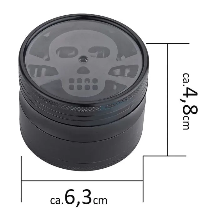 Гріндер алюмінієвий Champ CH HIGH ALU GRINDER LEAF DOLLAR 63MM 2