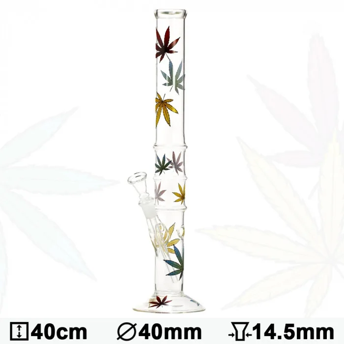 Бонг скляний Multi Leaf H: 40cm Ø: 40mm