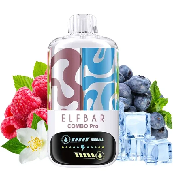 Elf Bar 30000 Combo Pro Jasmine Raspberry & Blueberry Ice (Жасмін Малина & Чорниця Лід)