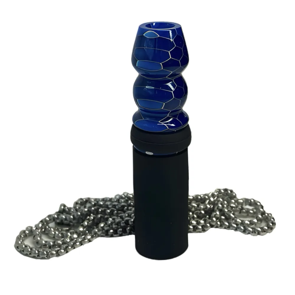 Персональний Мундштук для кальяну Glow HoneyComb Blue 1