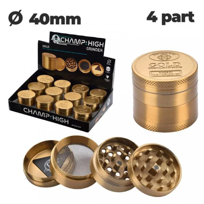 Гріндер металевий CHH GOLD GRINDER D:40 MM 4 LAY