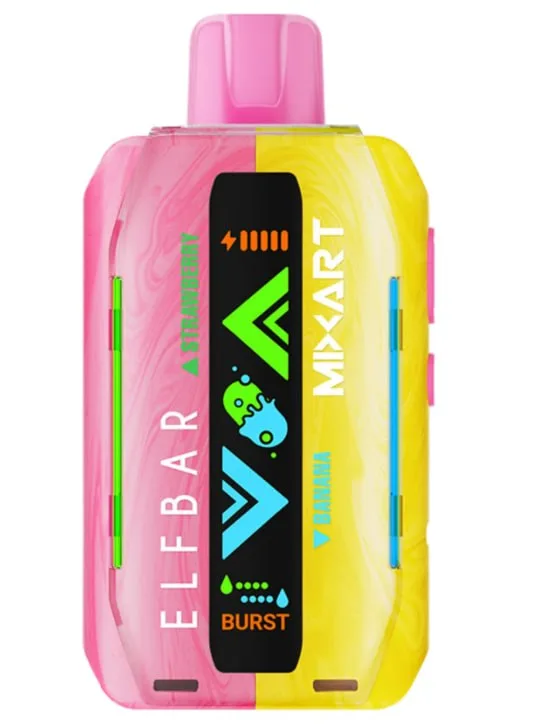 Elf Bar MixArt 40000 Strawberry Banana (Полуниця Банан)
