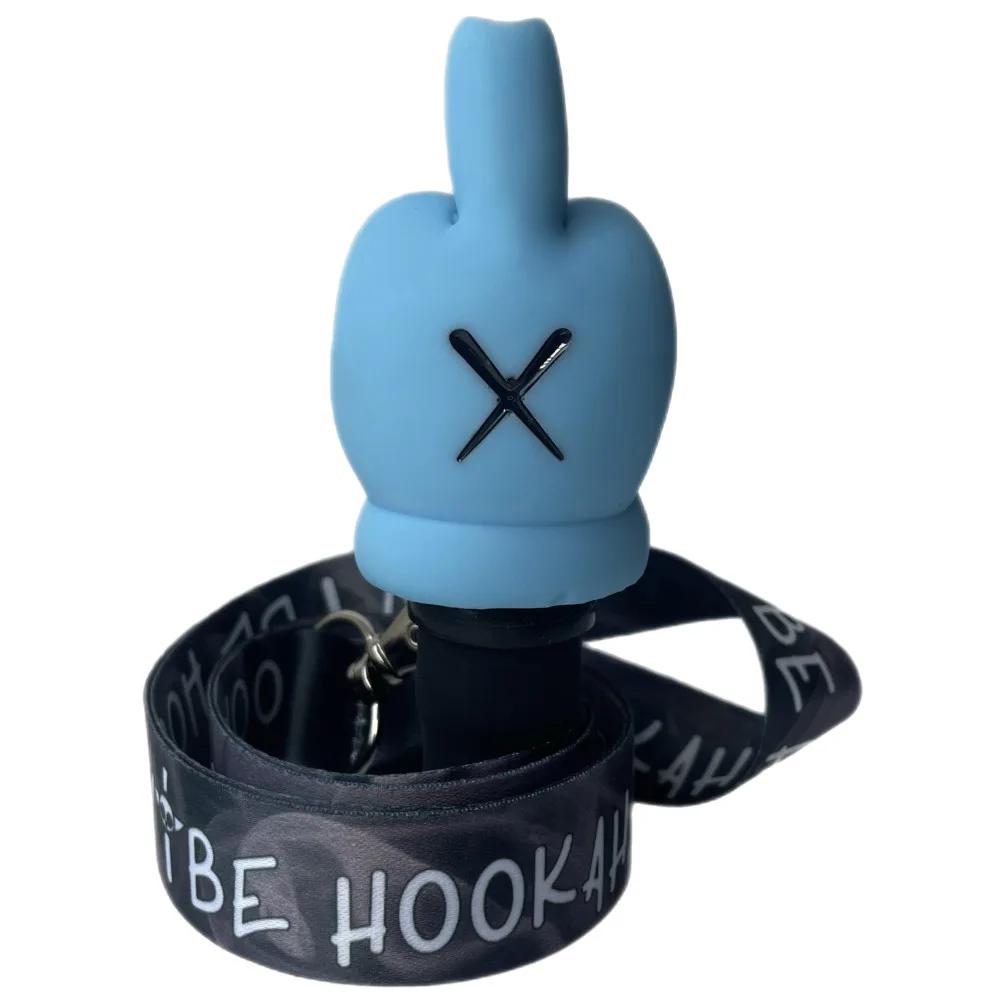 Персональний Мундштук для кальяну Vibe Hookah F*ck Light Blue