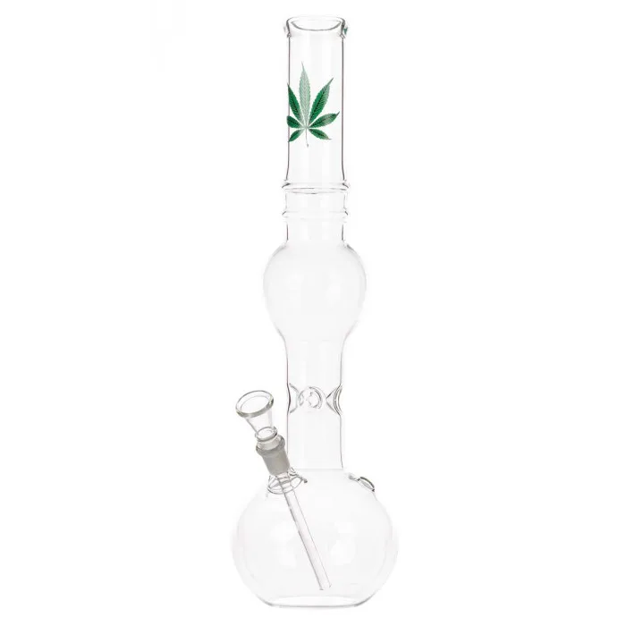 Бонг скляний Leaf Green Line H:39cm - Ø:40mm SG:14,5m