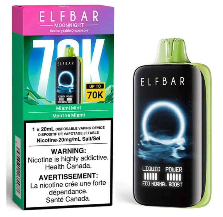 Elf Bar MoonNight 70K Miami Mint (Маямі Мінт)