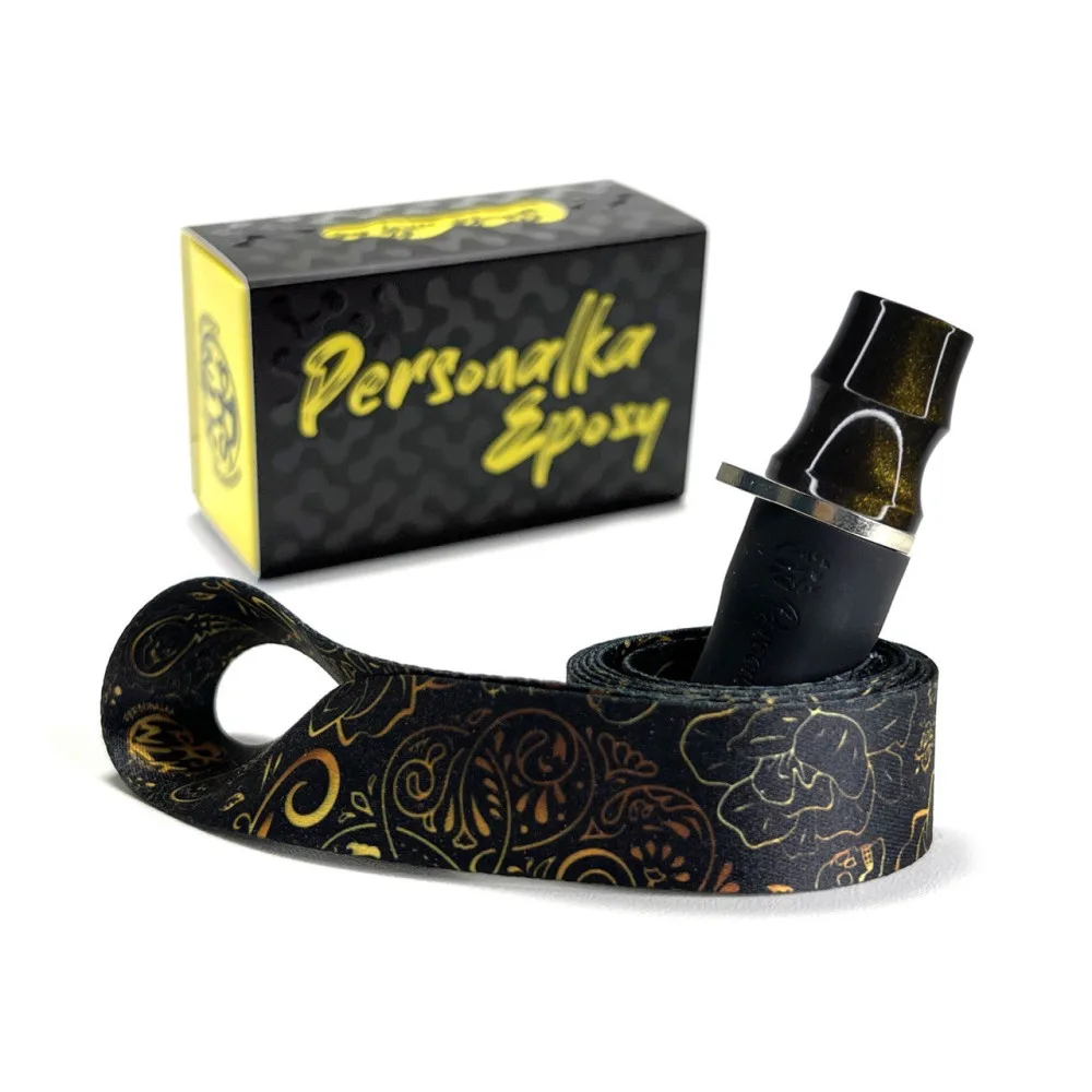 Персональний мундштук для кальяну PERSONALKA Epoxy Ornament Gold