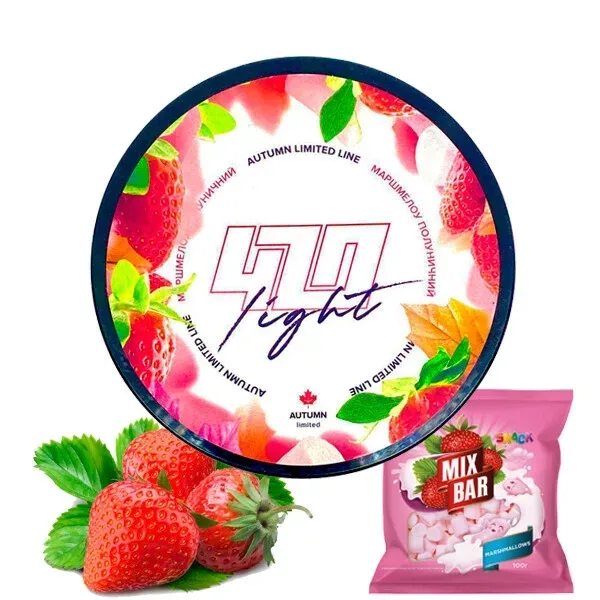 Тютюн 420 Light 250gr Маршмелоу полуничний