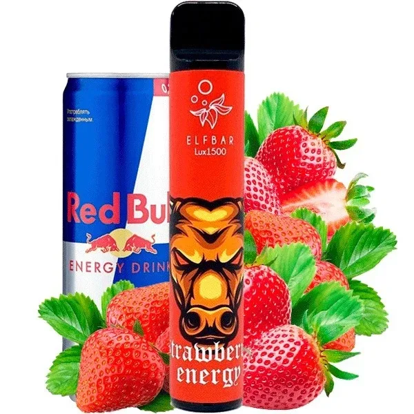 Elf Bar Lux 1500 Strawberry Energy (Полуниця Енергетик)
