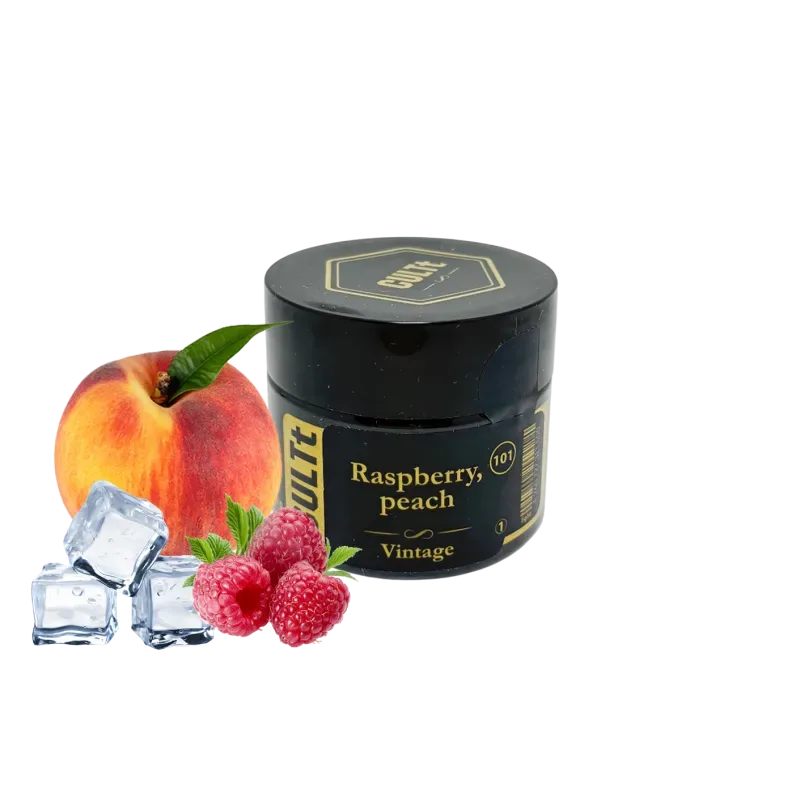 Тютюн CULTt Vintage V101 60g Raspberry Peach (Малина Персик)