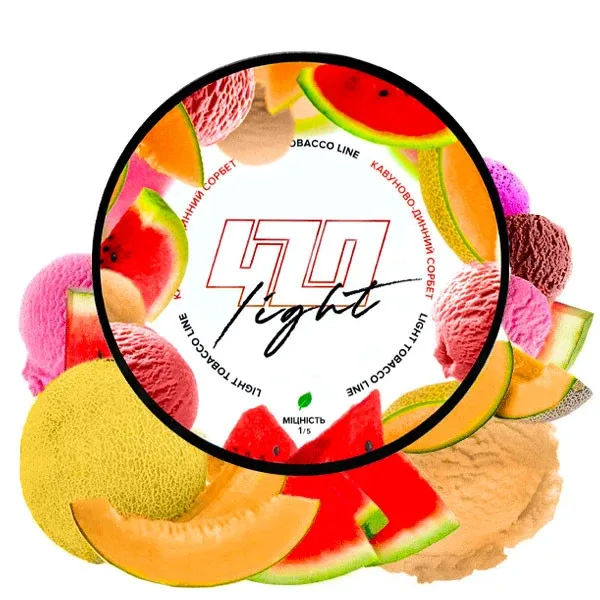 Тютюн 420 Light 100gr Кавуново-динний сорбет