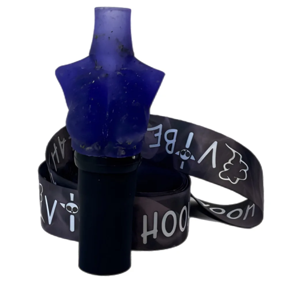 Персональний Мундштук для кальяну Vibe Hookah Flower Tit`s Синій