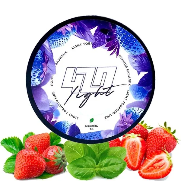 Тютюн 420 Light 100gr Полуниця Базилік